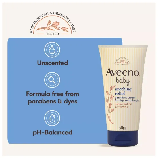 Picture of AVEENO BABY SOOTHING RELIEF EMOLLIENT CREAM 150 ML