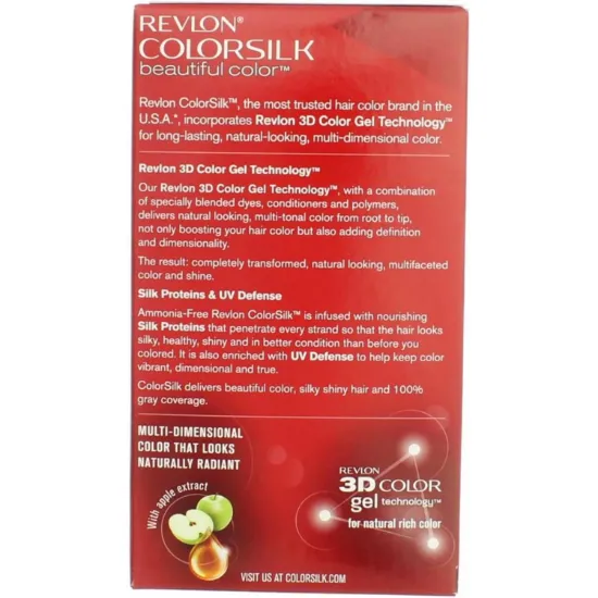 Picture of REVLON COLORSILK PERMANENT (70/7A) HAIR COLOUR MEDIUM ASH BLONDE (70/7A)