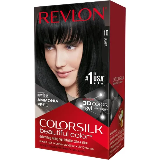Picture of REVLON COLORSILK PERMANENT HAIR COLOUR BLACK (10/1N)