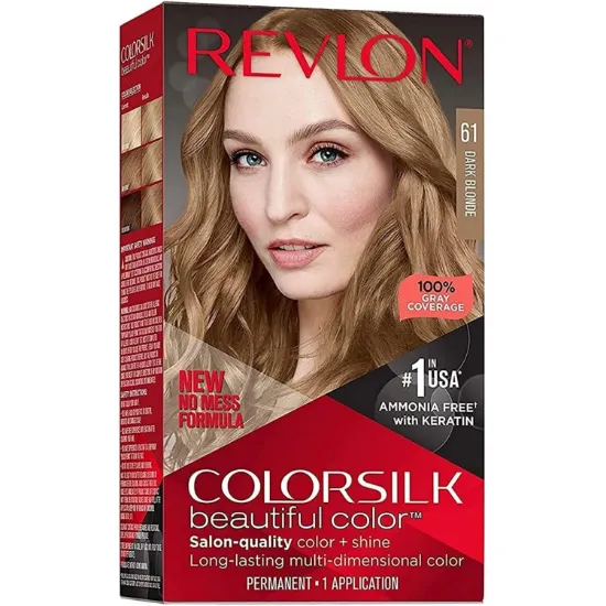 Picture of REVLON COLORSILK PERMANENT HAIR COLOUR DARK BLONDE 61
