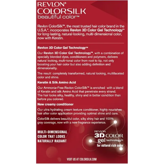 Picture of REVLON COLORSILK PERMANENT HAIR COLOUR LIGHT ASH BROWN 50/5A