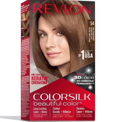 Picture of REVLON COLORSILK PERMANENT HAIR COLOUR LIGHT GOLDEN BROWN (54/5G)