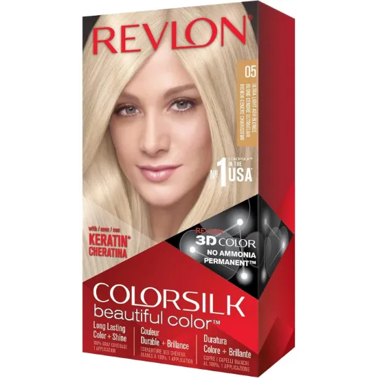 Picture of REVLON COLORSILK PERMANENT HAIR COLOUR ULTRA LIGHT ASH BLONDE (05/11A)