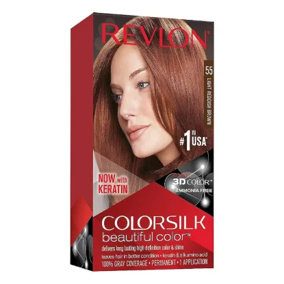 Picture of REVLON COLORSILK REDDISH BROWN LIGHT 55