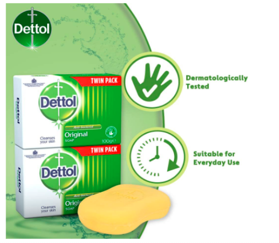 Picture of Dettol Bar Soap Original 2 x 100g