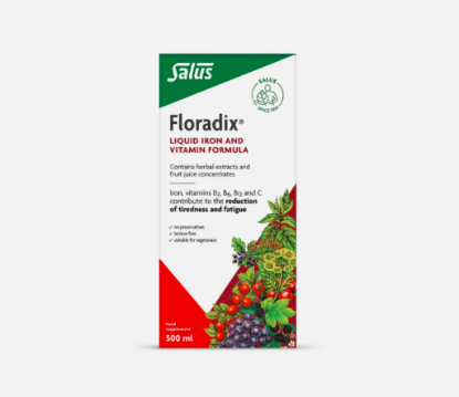 Picture of Floradix Liquid Iron Formula 500ml contains gluten