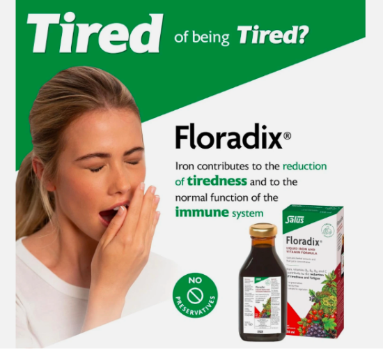 Picture of Floradix Liquid Iron Formula 500ml contains gluten