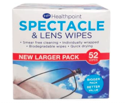 Picture of HEALTHPOINT SPECTACLE 52 WIPES