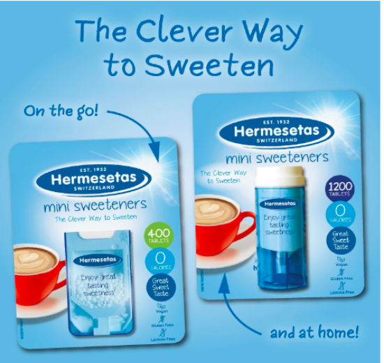 Picture of Hermesetas Mini Sweeteners 800 Tablets