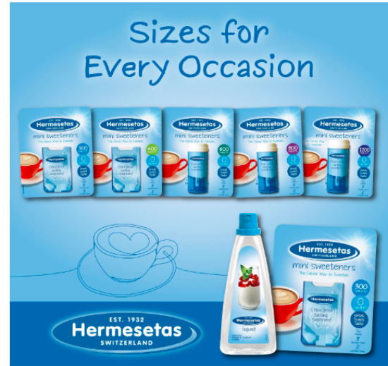 Picture of Hermesetas Mini Sweeteners 800 Tablets