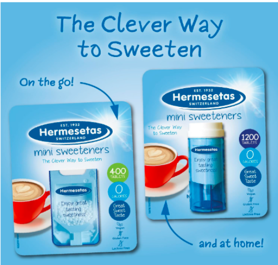 Picture of Hermesetas Mini Sweeteners Original 1200 Tablets